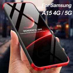 Shockproof Armor Plastic Case For Samsung Galaxy A15 4G 5G Color Collision 3 in 1 Hard Matte Hard Cover For Galaxy A25 Cases