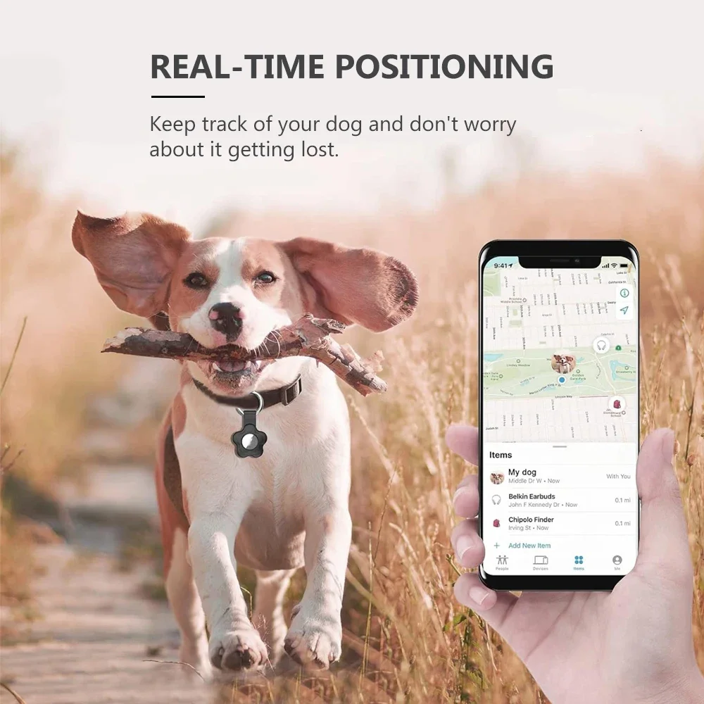 حامل AirTag، سلسلة مفاتيح Airtag لعلامة Apple Air، غطاء تعقب واقٍ لحقائب الظهر والمفاتيح والحقائب والحيوانات الأليفة