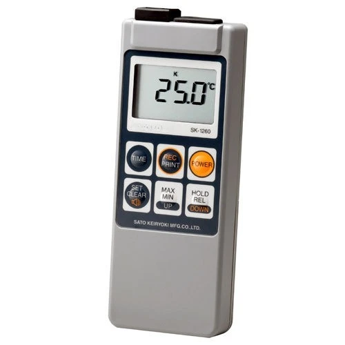 Temperature Test Unit, SK-1260 SK-S307K SK-S100K Waterproof Digital Thermometer, Data Memory Supported