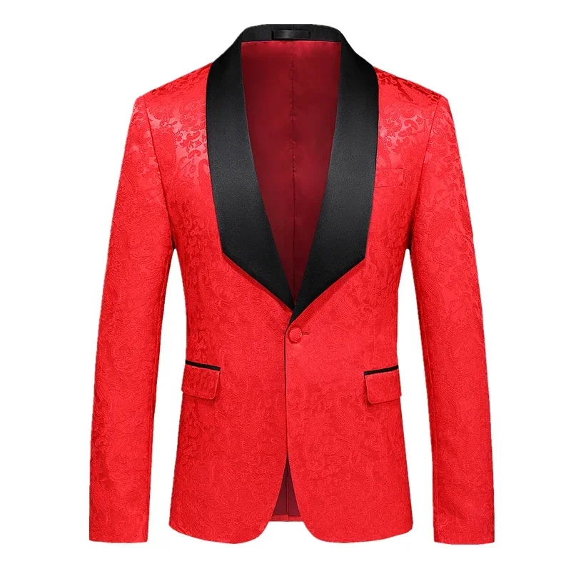 Double-breasted Men's Suit Jacket, Black Men's Terno Masculino, Wedding Party Blazers Homme Asian Size Men Tuxedo M-5XL 6XL