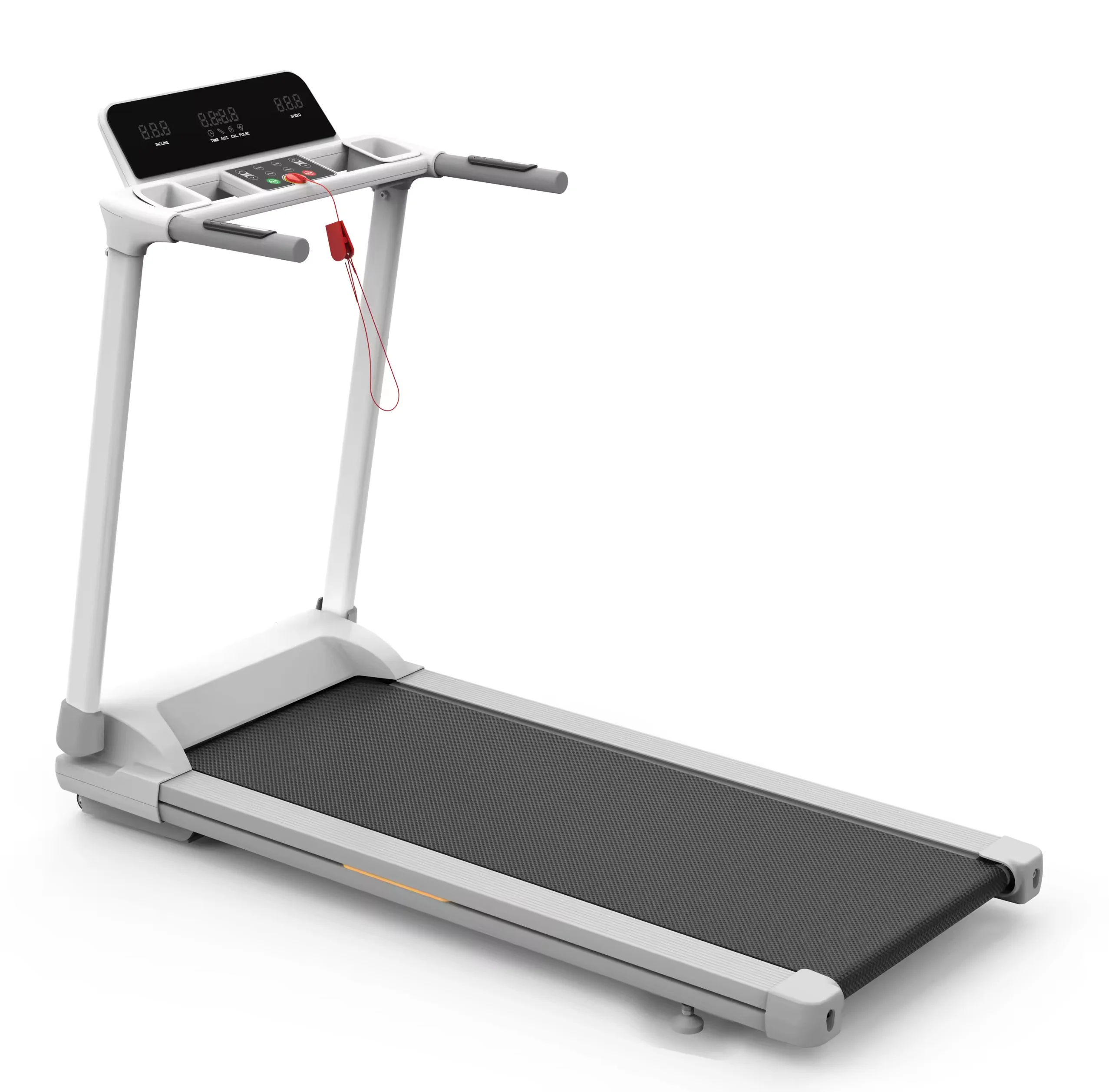 Hot-selling foldable electric treadmill, 2.25HP motor, 3-level incline and wireless heart for indoor fitness