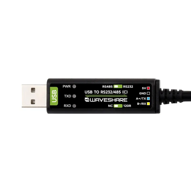 USB To RS232/485 Serial Cable, Original FT232RNL Chip, Onboard Power And Signal Indicators, Multi-OS Compatible