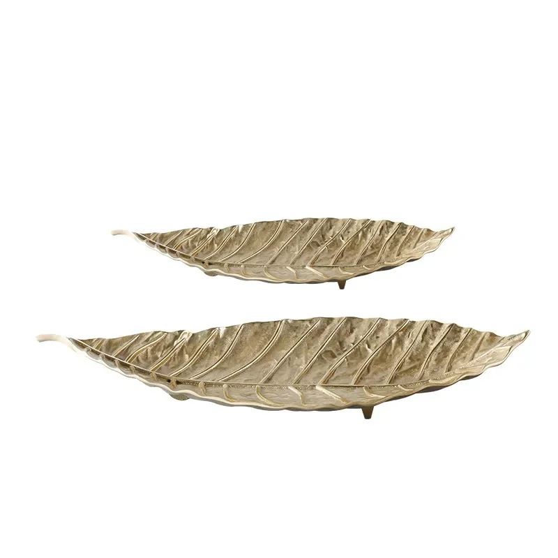 American light luxury creative all-copper fruit plate soft decoration design villa hotel model room restaurant