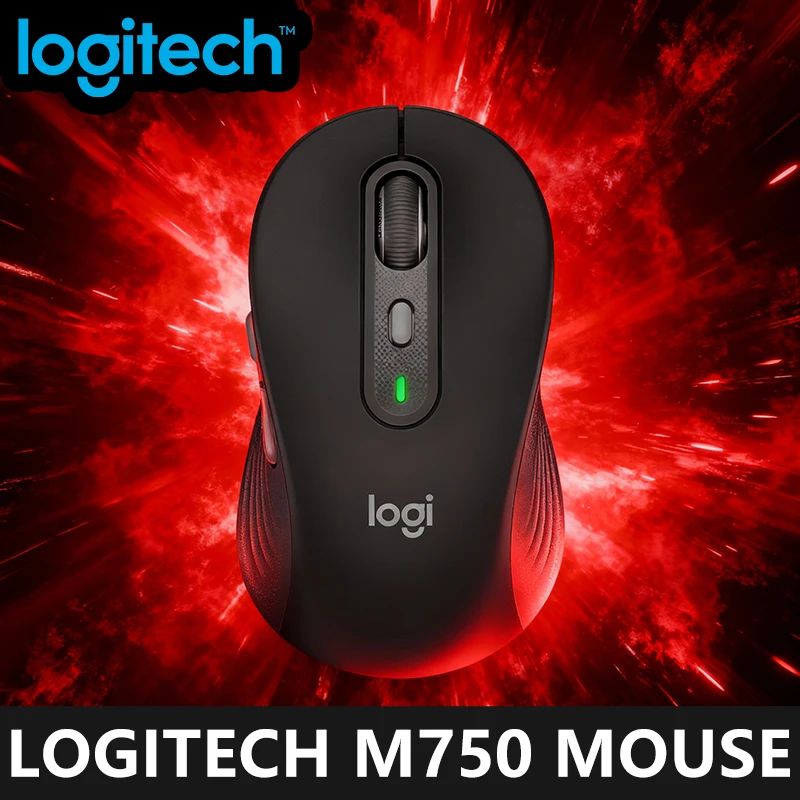 

Logitech M750 Ergonomic Wireless Mouse, Silent Clicks, 3-Device Sync, SmartWheel, 24-Month Battery, Works with Laptop/PC/Mac