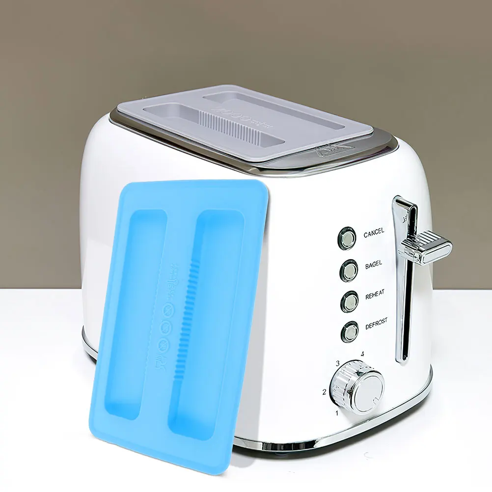 

2Pcs Bread Maker Upper Covers Silicone Toaster Lid Protective Cover Household Kitchen Toaster Cover Dustproof Lid for Bread