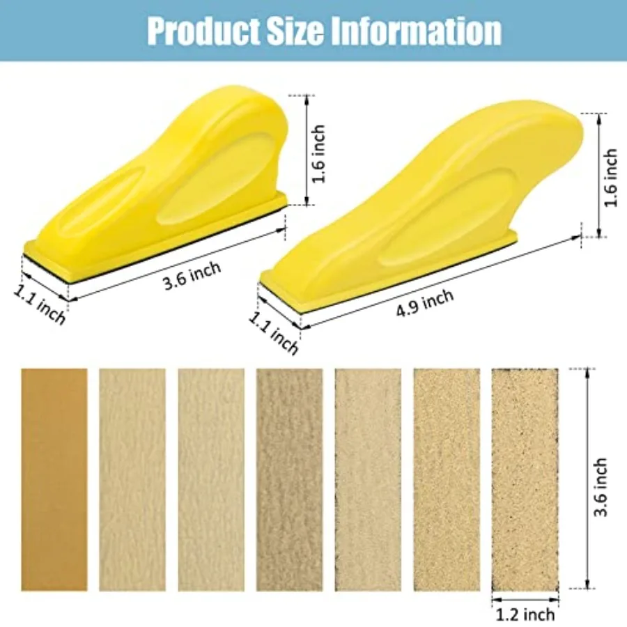 2+70 Pcs Mini Detail Sander, Finger Sanders for Wood Micro Sander for Detail Work Finger Sander for Crafts Small Projects, Incl