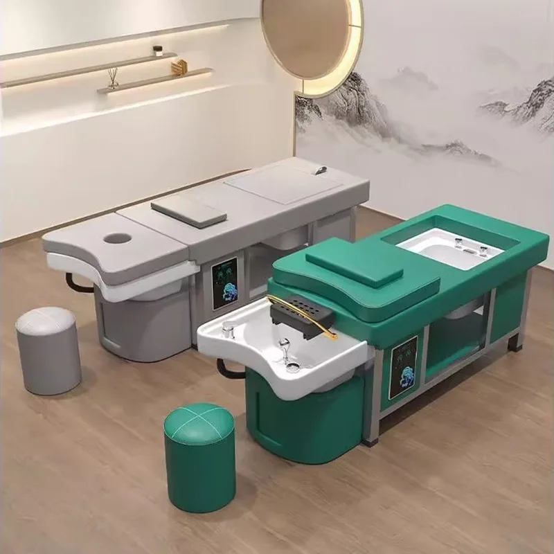 

Скандинавские стулья для шампуня с водным циклом, современная роскошная эргономичная удобная кровать для шампуня, мебель для парикмахерской Silla Peluqueria FYSC