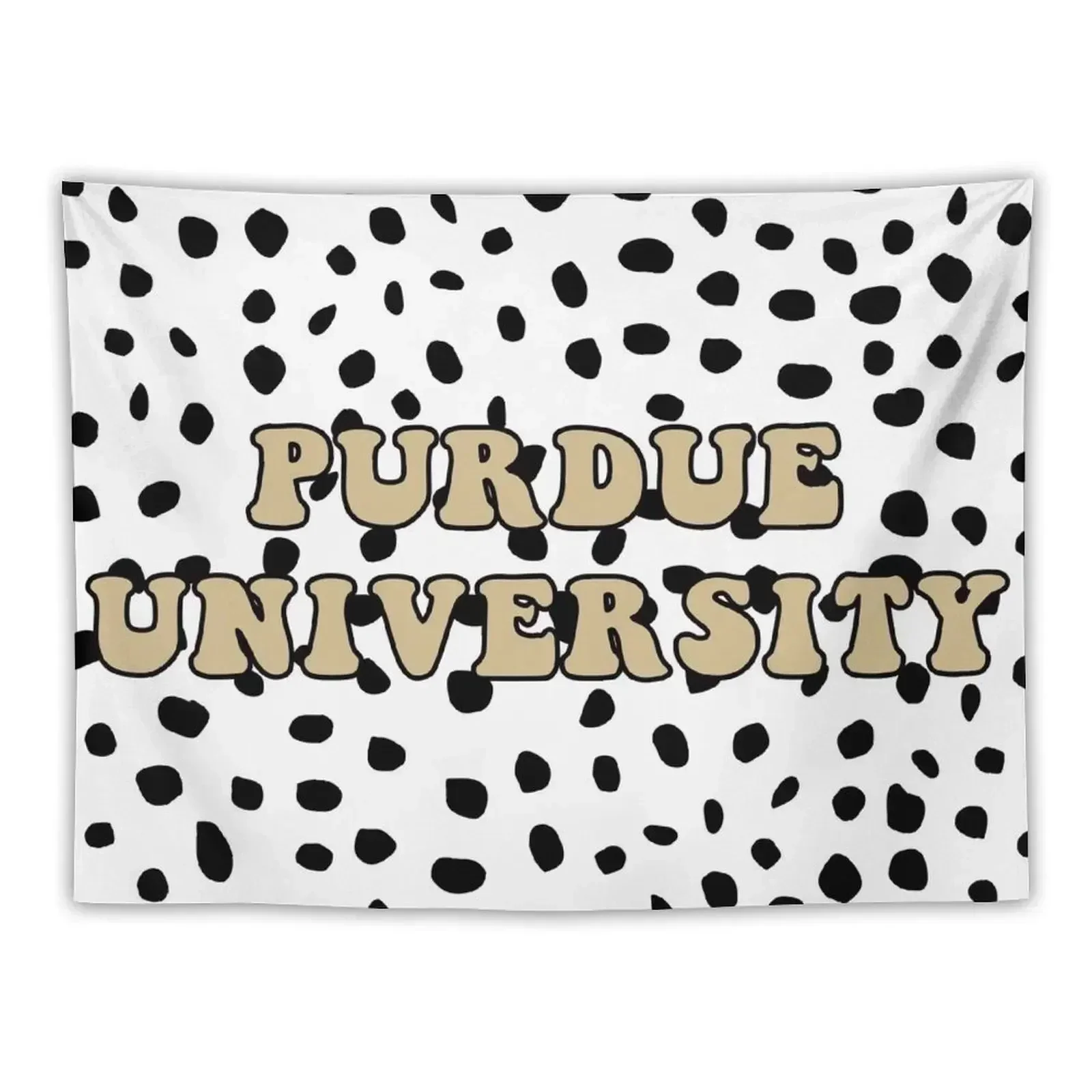 

Purdue University Spotted Dotted Flag Tapestry Decoration Bedroom Home Supplies Tapestry