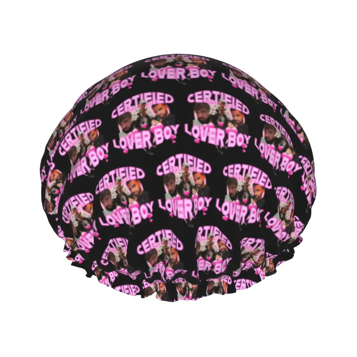 Certified Lover Boy Bbl Drake Shower Cap Women Waterproof Reusable Quick Drying Bath Hair Caps