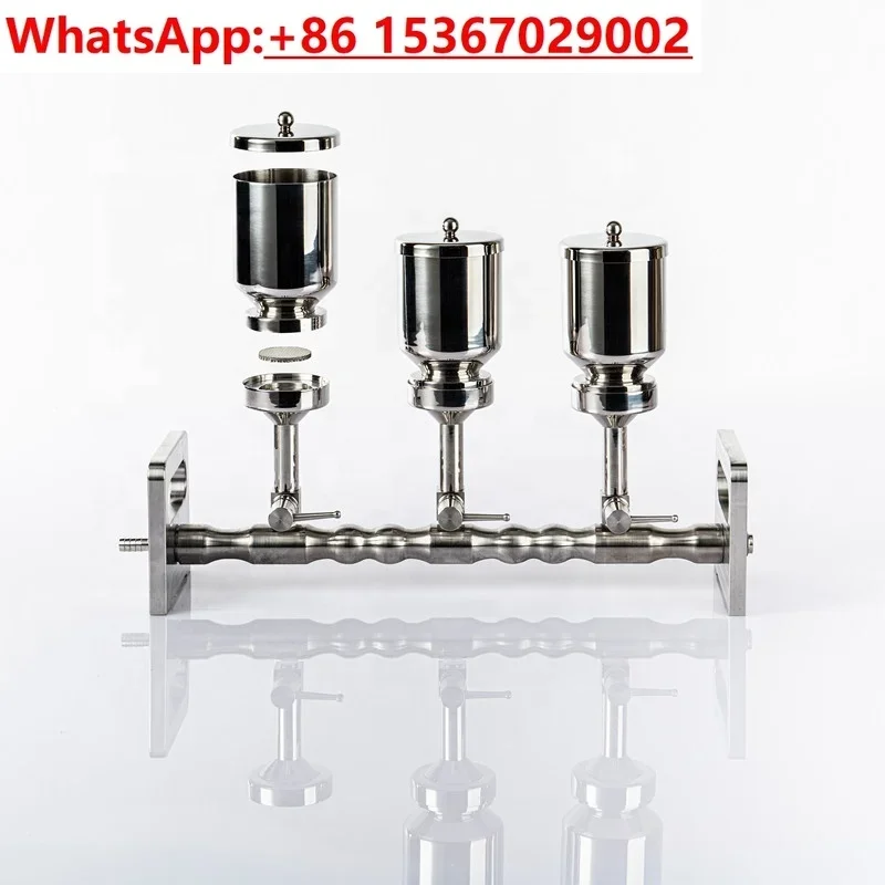 Factory direct salesChemical Filter/Filtration System Chemical  for HPLC System with Magnetic Type Stainless Steel 316L Funnel