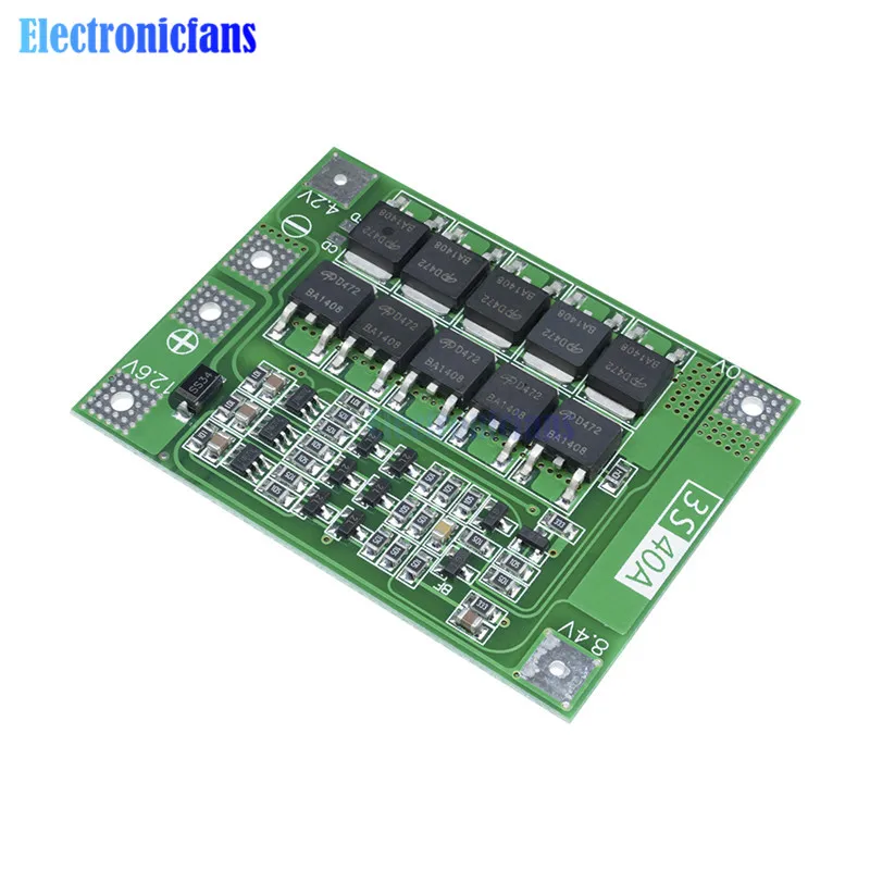 4S 40A 3S 40A 60A Li-ion Lithium Battery 18650 Charger PCB BMS Protection Board with Balance for Drill Motor Lipo Cell Module