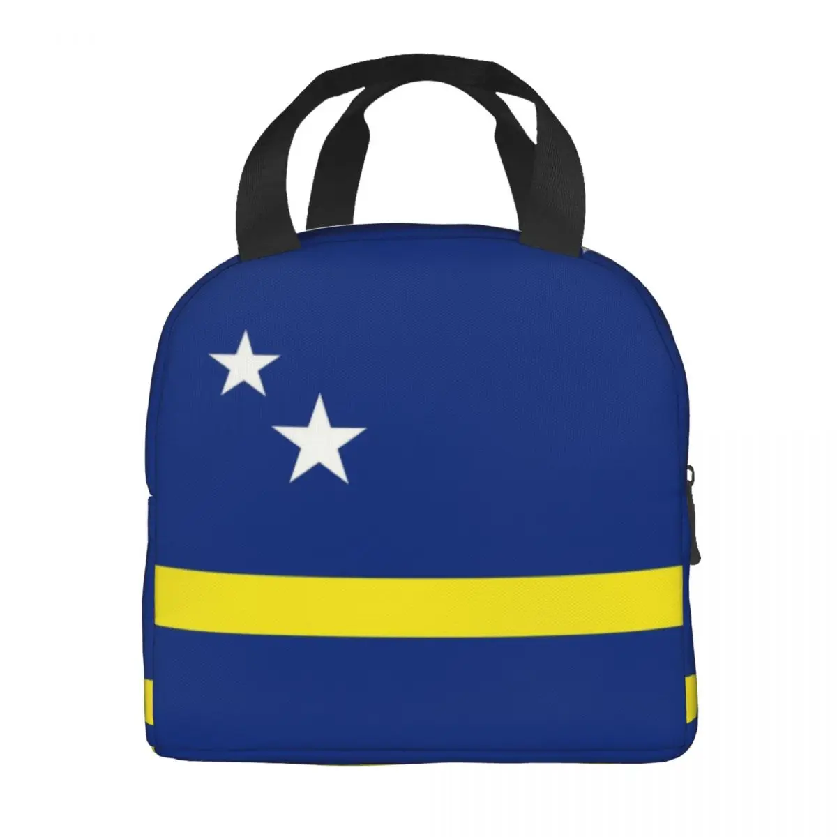 مخصص كوراكاو العلم الحراري معزول أكياس الغداء النساء حاوية الغداء للتخييم في الهواء الطلق السفر صندوق طعام متعدد الوظائف