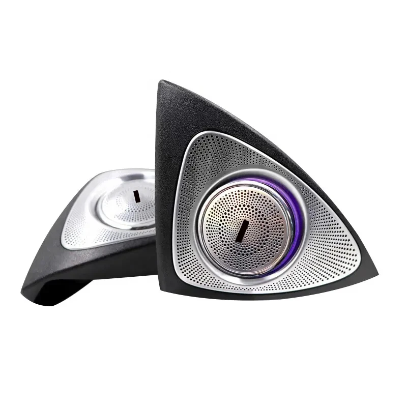 64 Colors 3D Rotating Tweeters Ambient Light For Mercedes-Benz W205 GLC Car Speakers Car Audio Tweeter Car Accessories