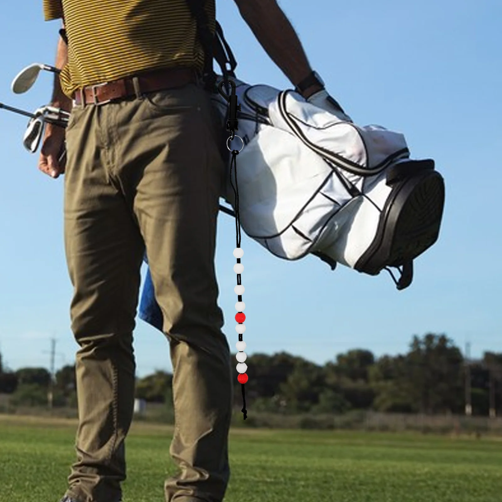 WESIEVYA جولف تسجيل سلسلة النتيجة عداد حبة السكتة الدماغية المقتفي أداة تدريب الغولف للتتبع #6