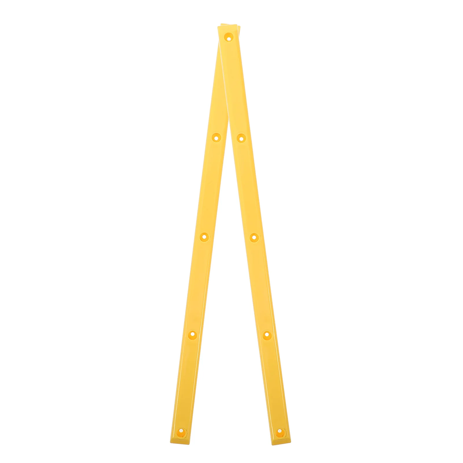 

2pcs Yellow Skateboard Bumper Plastic Wear Resistant Easy Install Parts Replacement Rail Supplies Accessories