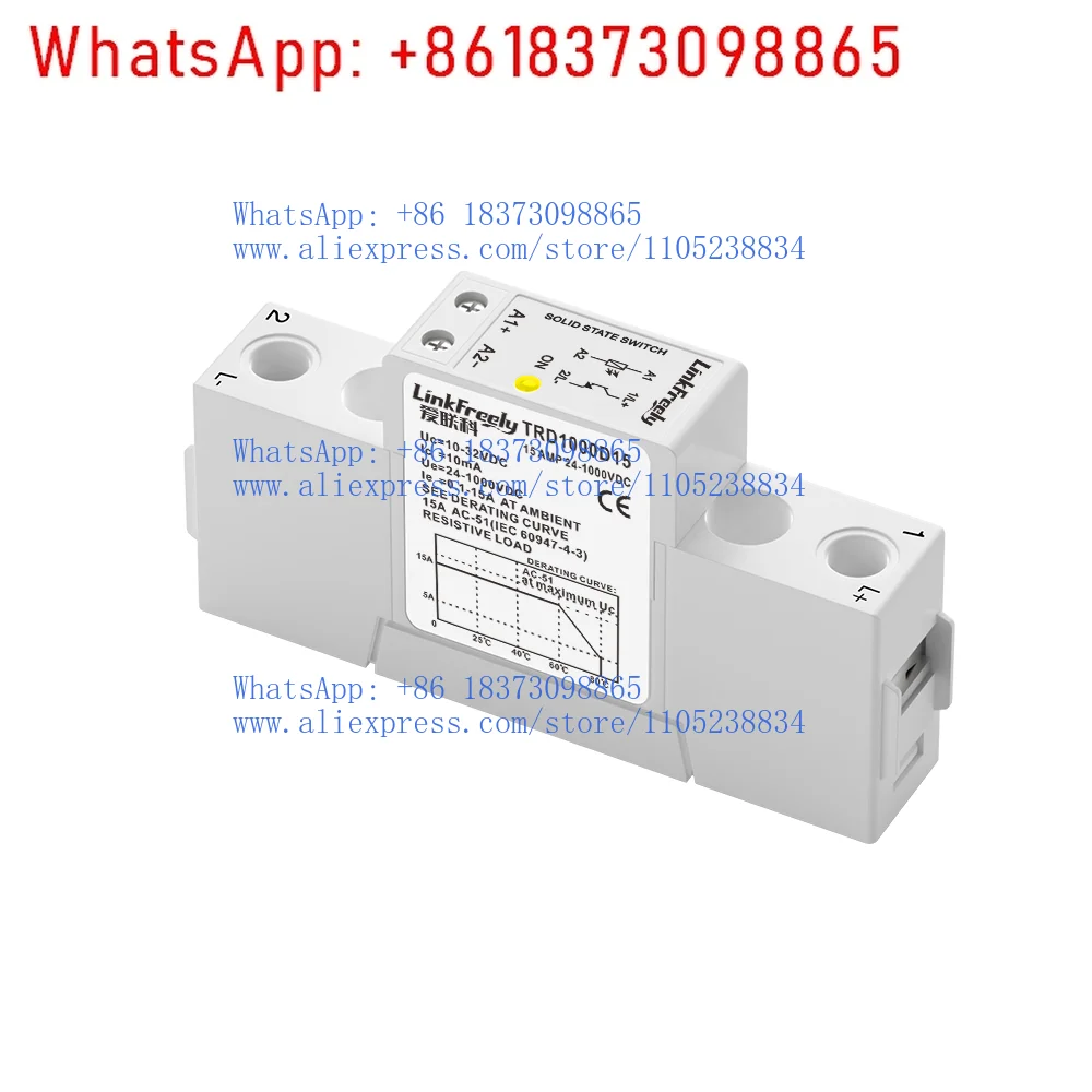 

Твердотельное реле TRD1000D15 15А 24В-1000В DC-DC, вход 10-32В DC, модуль и плата SSR-реле