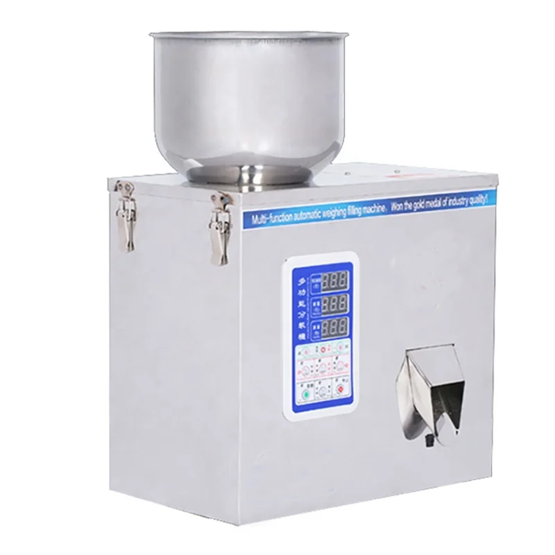 5-500g Vibration Coffee Bean Tea Bag Sachet Powder Pouch Automatic Racking Weighing Filling Machinery