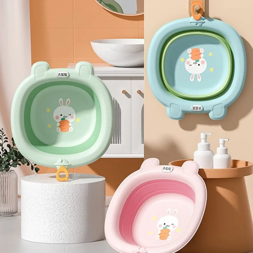 Portable Baby Care Product Baby Stuff Cute Kids Bathtub Household Folding Basin Baby Nursing Supplies Baby Folding Washbasin