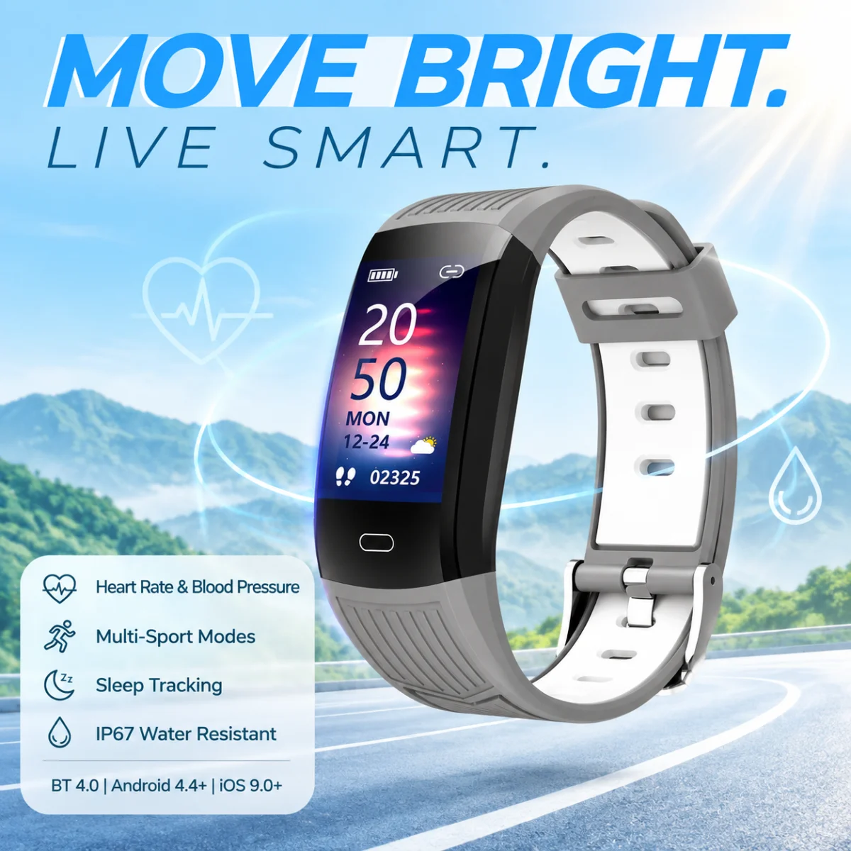 Couple Watches Smartwatch - LIGE 남녀 스마트워치 팔찌 피트니스 스포츠