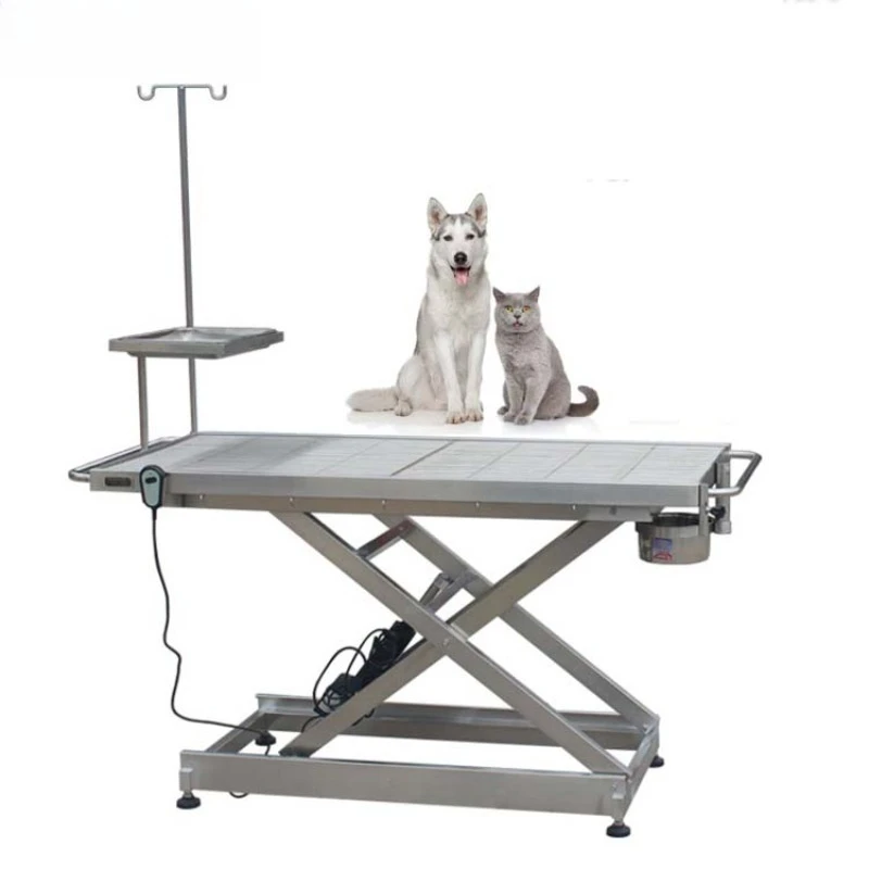 2026 Height-Adjustable Stainless Steel 304 Veterinary Surgery Table for Conducting Animal Surgical Procedures