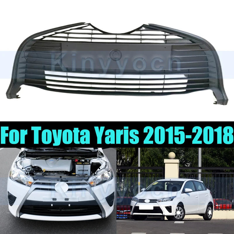 

Front Bumper Grille Radiator Mesh Grills For Toyota Yaris 2015-2018 Car Grille Front Bumper Mesh Grill Car Accessories