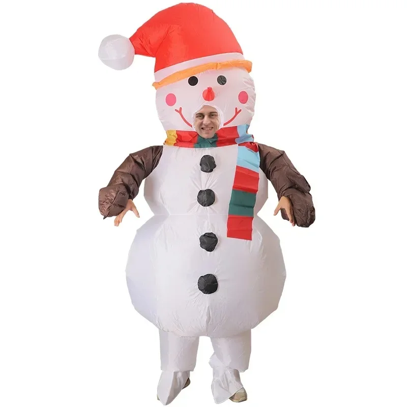 Premium Cosplay Outfit Christmas Funny Inflatable Costumes Santa Claus Elk Snowman Tree Penguin Adult Halloween Xmas Fanticy Car view 5