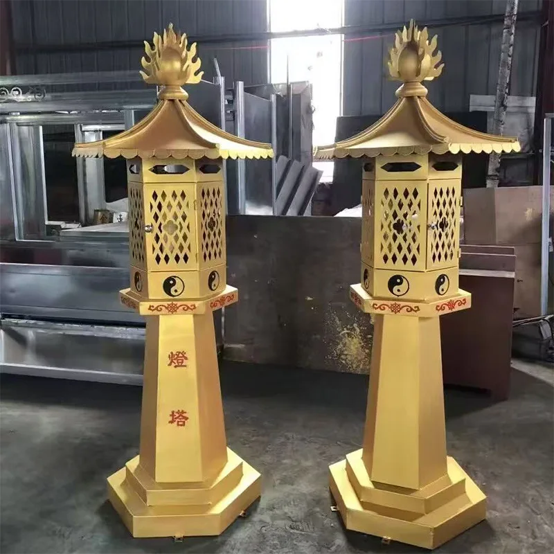Iron oil lamp Temple offering Buddha ghee lamp Eternal lamp Candle holder Lighting furnace Ancestral hall Taoist temple room