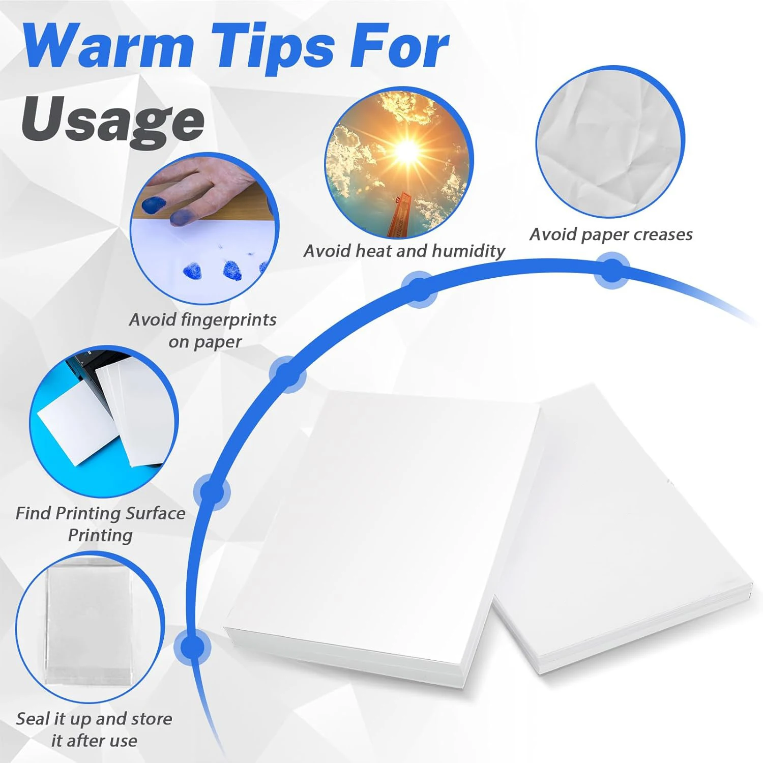 A3 Photo Paper, Waterproof Glossy for Photo Paper，Waterproof Embossed Card Paper Inkjet Photo Paper