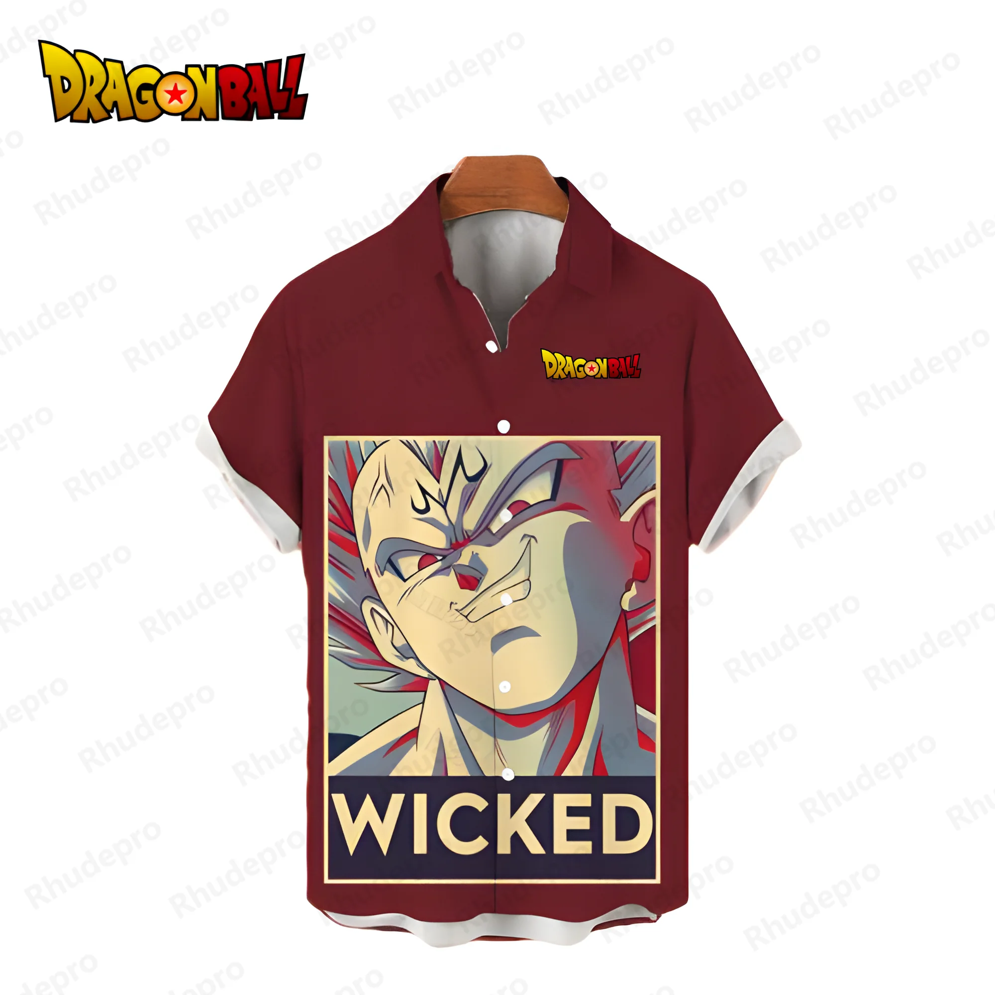 

Vegeta Men's Shirts Dragon Ball Z Blouse Hawaiian Shirt Anime Aesthetic Clothing Fashion Harajuku 2024 Goku Beach Style Tops