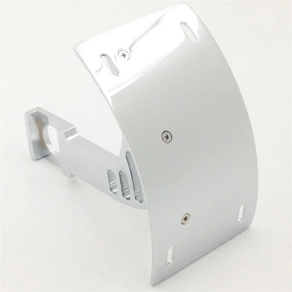 

Silver Curved Motorcycle Tag License Plate Relocator Holder For Yamaha YZF R6S YZF-R1