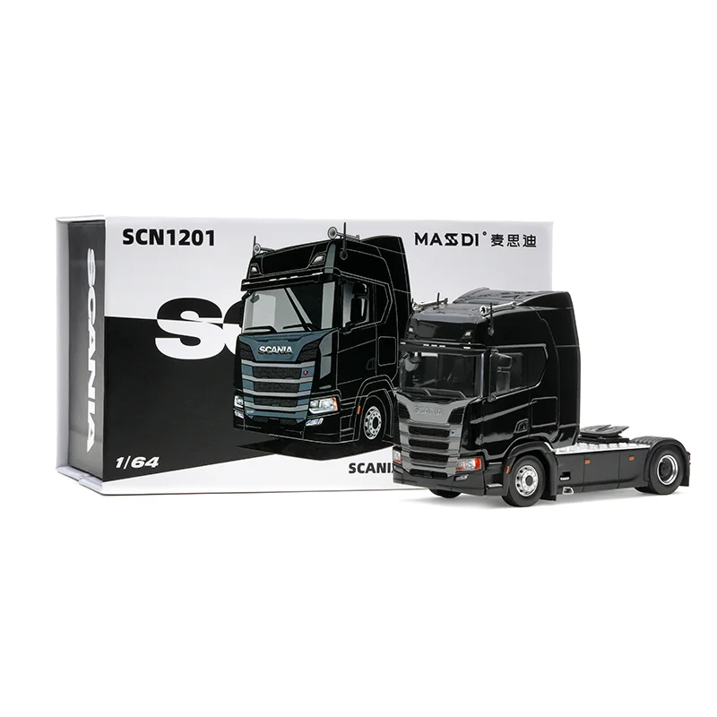 新しいマスディ 1:64 スカニア 770s R650 民間トレーラー輸送車両合金