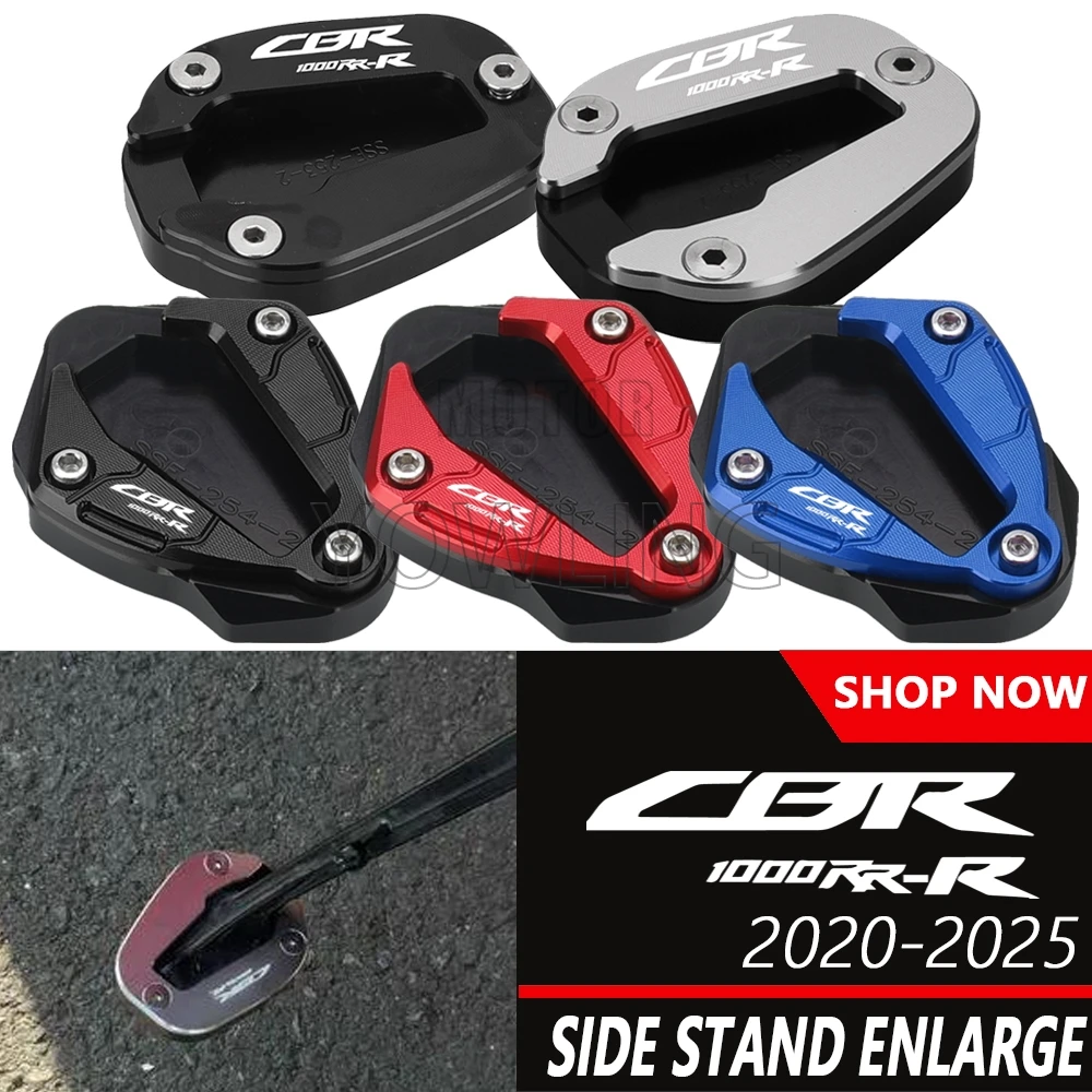 

Motorcycle Kickstand Foot Extension Side Stand Enlarger Pad For Honda CBR1000 RR-R CBR1000RR-R SP Fireblade 2020-2024 2025 2026