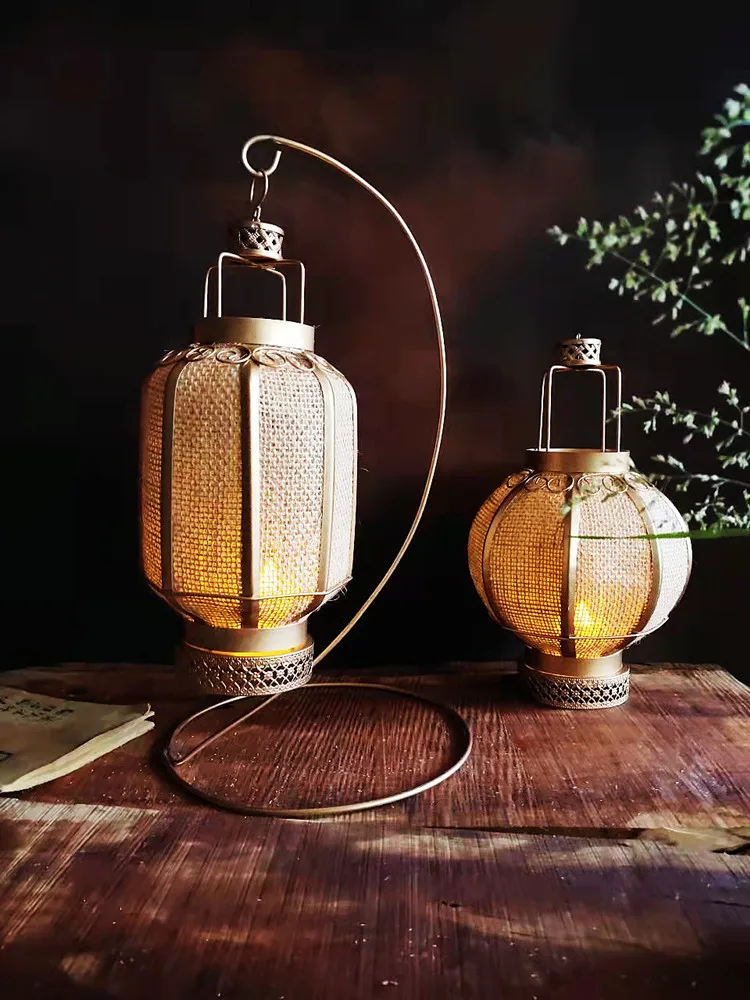 

Chinese style creative retro small lanterns, indoor tabletop decorations, room layout, bedside lights, restaurant coffee shop