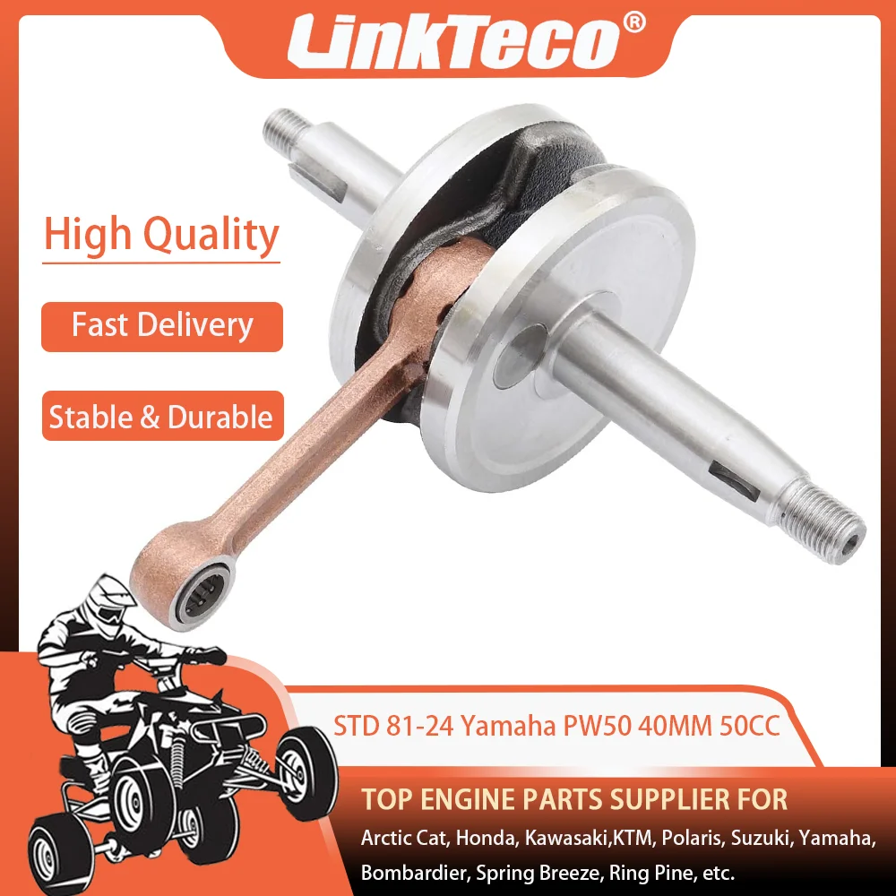 

81-24 STD Bore 40MM 50CC High Quality Crank Crankshaft Assembly Kit Replacement For PW50 PW 50 3L5-11400-03-00 3L5-11400-01-00