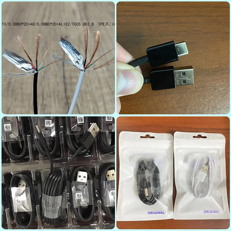 Original 15w Schnell ladekabel USB Typ C Datenleitung für Samsung Galaxy S10 plus S9 S8 Note9 Note8 A80 A70 A60 A50 A40 M14 Kabel – Detail 8