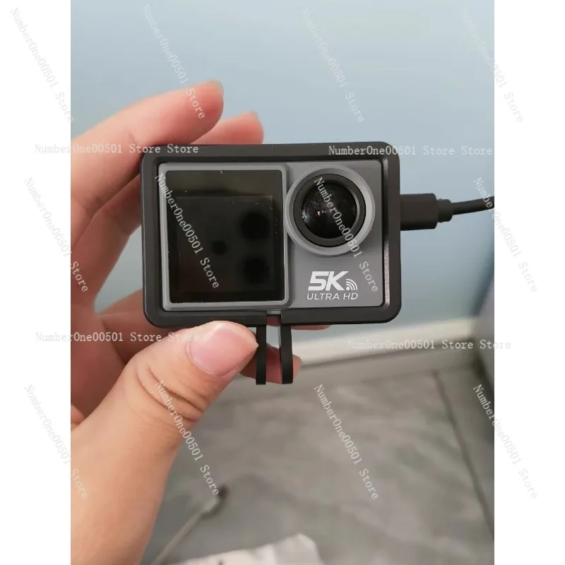 5K Sports Camera Diving Camera Motorcycle Bicycle Helmet Riding Anti Shake HD Dual Screen Recorder 128G memory card