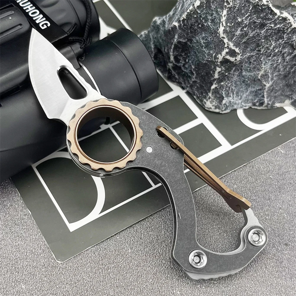 

Мини-брелок, складной нож, высокое качество, лезвие 8Cr13Mov, стальная ручка 420, EDC, портативные и удобные инструменты для активного отдыха