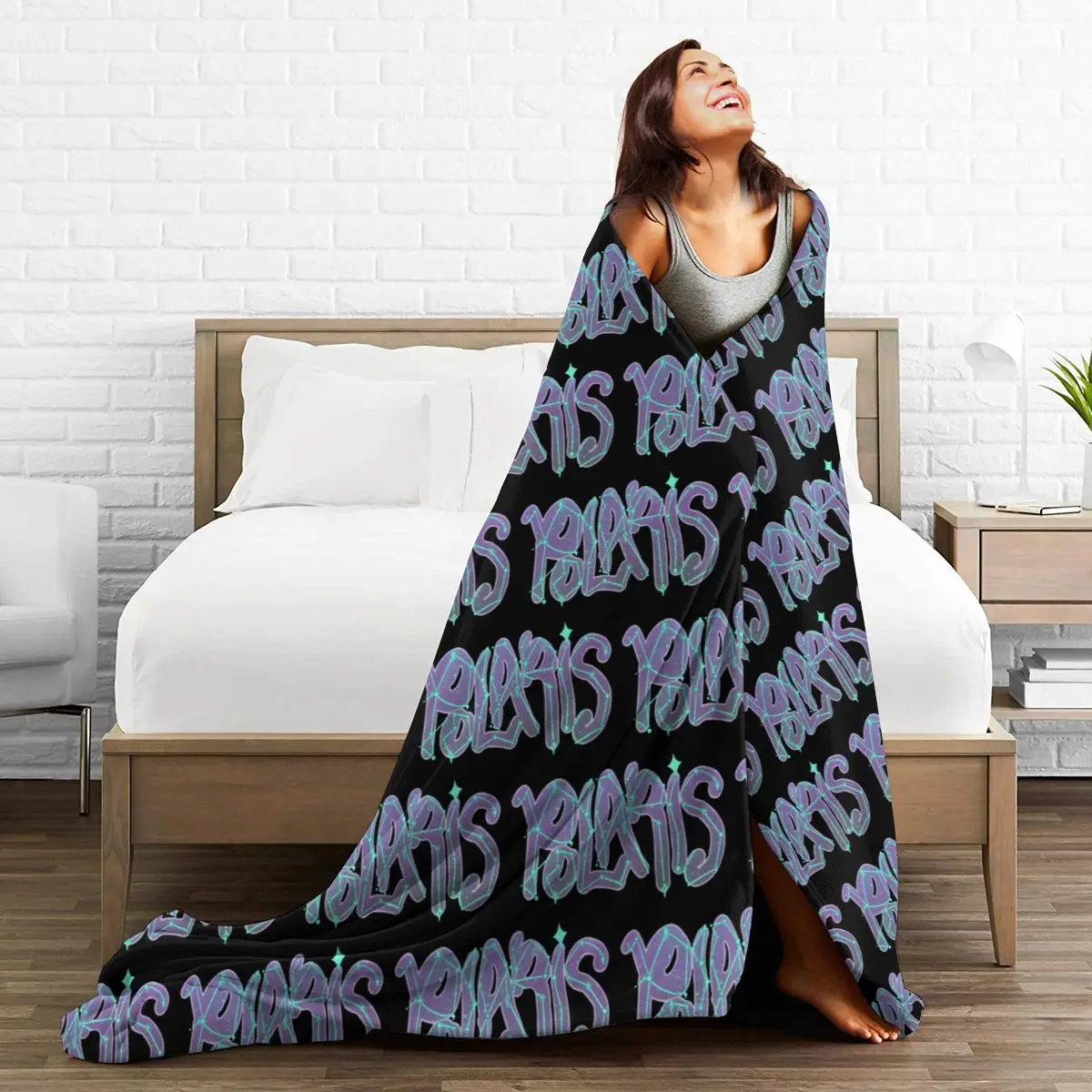 Polaris Saiko 1371KM Blankets Flannel Breathable Sofa Throw Blankets For Home Bedroom Travel Throws Bedspread Quilt