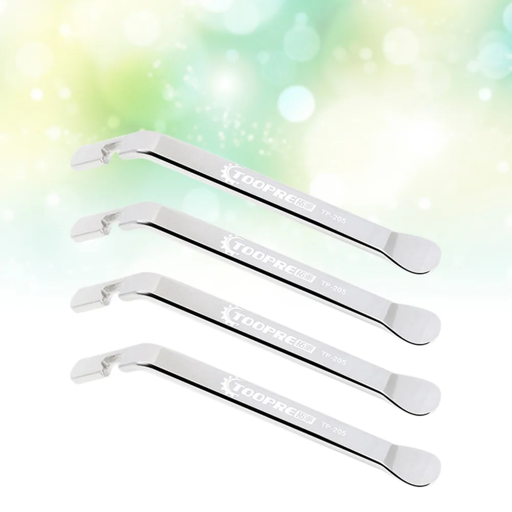 

4Pcs Stainless Steel Tire Levers Tire Crowbar Opener Tire Repair Tools Tire Pry Bar Accessories