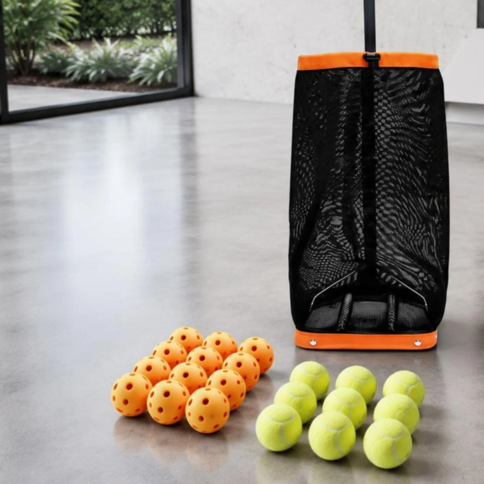 

Adjustable Handle Ball Picker Ramasse-balles Pickleball Collector Scoop Head for Indoor Court Sessions