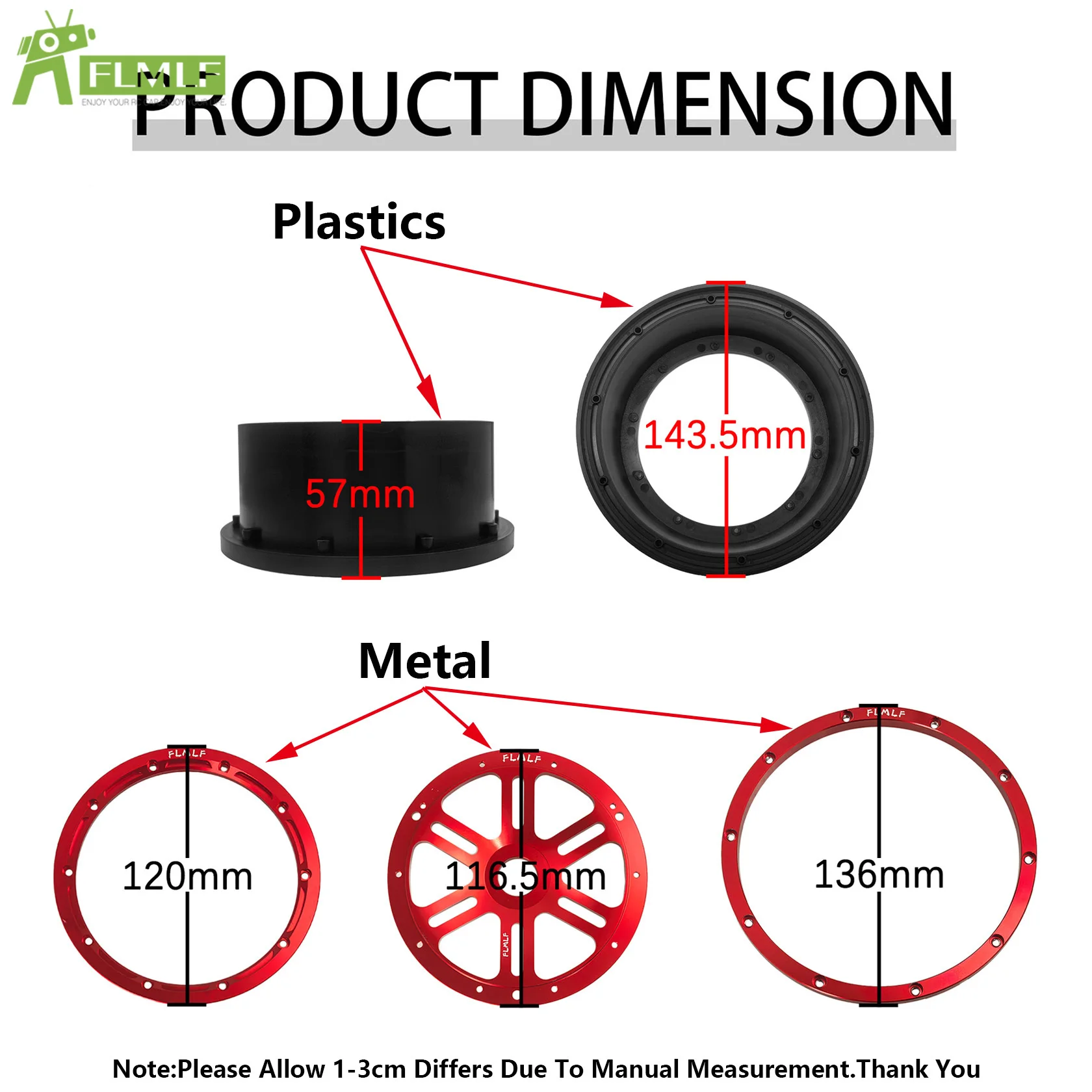 Mozzo ruota esagonale diviso anteriore o posteriore in metallo da 24 mm o set di pneumatici per rinforzare tutti i terreni per parti RC 1/5 HPI ROFUN ROVAN KM BAJA 5B SS