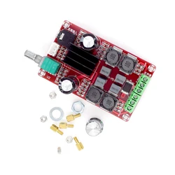 XH-M189 High-End Dual Channel Digital Power Amplifier Board 2*50W DC 5V 24V TPA3116D2 Two-Channel Stereo Power Amplifier Board