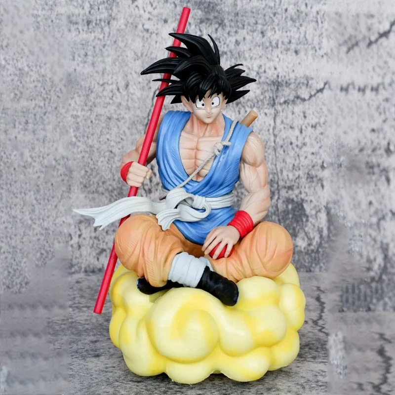 

Anime Dragon Ball Z Son Goku Action Figures Gk With Cloud Cartoon Doll 21cm Pvc Statue Collection Model Toy Gift for Friend