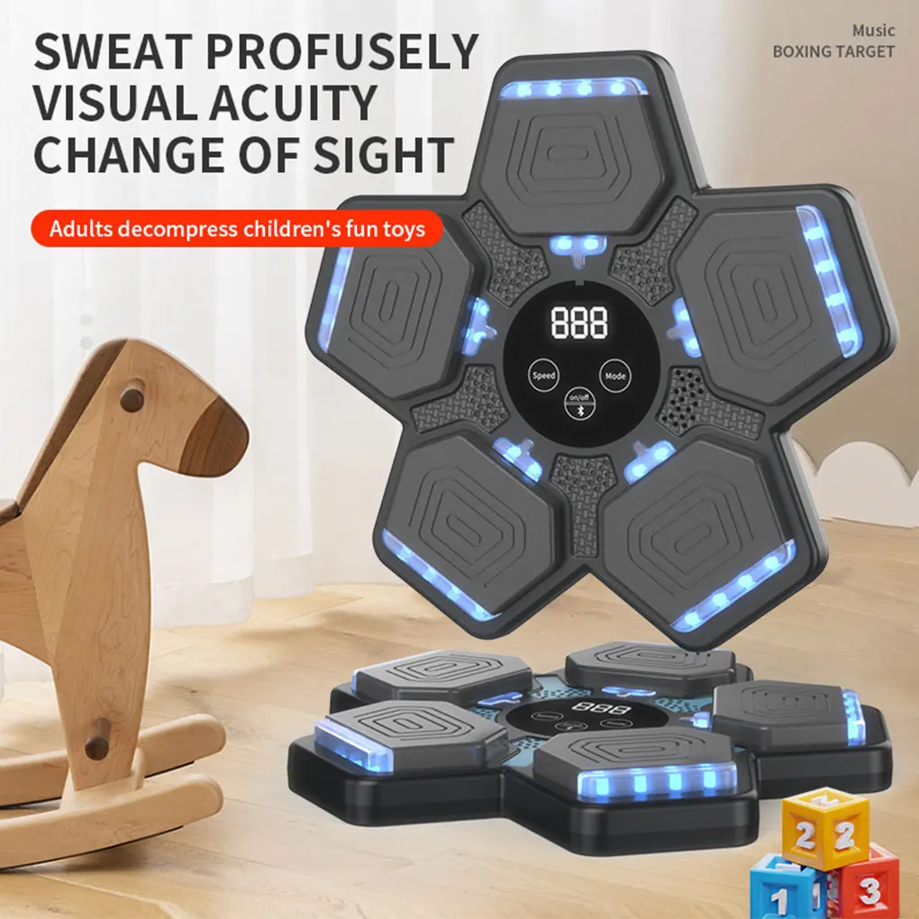 Smart Music Boxing Machine Adult Children Sports Fitness Boxing Trainer Home Exercise Response Training Boxing Wall Target