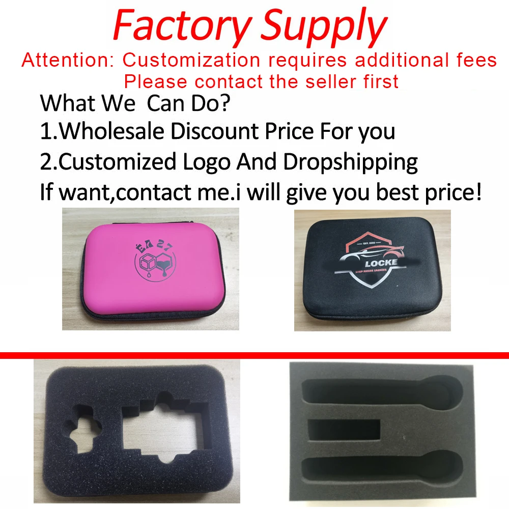 صندوق تخزين صلب DIY رغوة للصدمات حقيبة سفر مخصصة سستة صندوق حافظة حقيبة جمع الكاميرا لملحقات الأدوات الخارجية #2