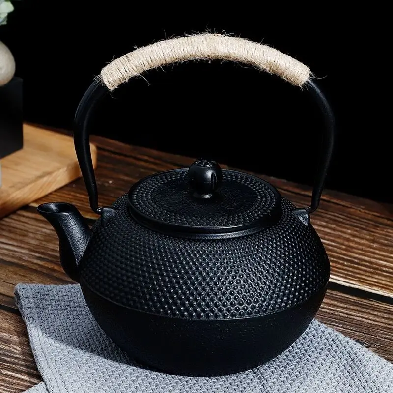 600/800ml Japanese Cast Iron Teapot Iron Kung Fu Tea Puer Tea Tea KettleTea Set Decoration Ornament