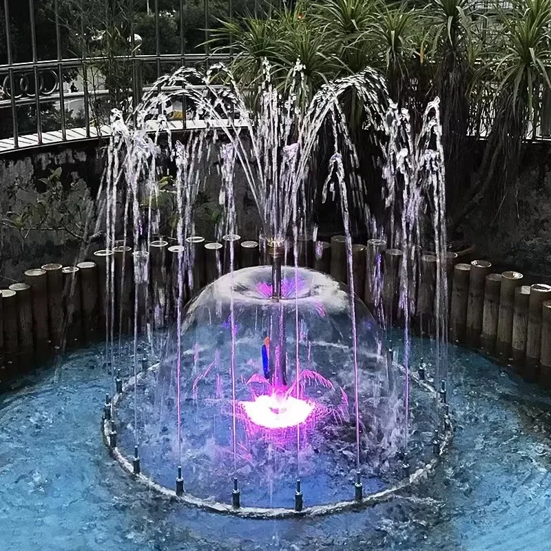 Stylish design outdoor lighting music fountain mini little dancing water fountain