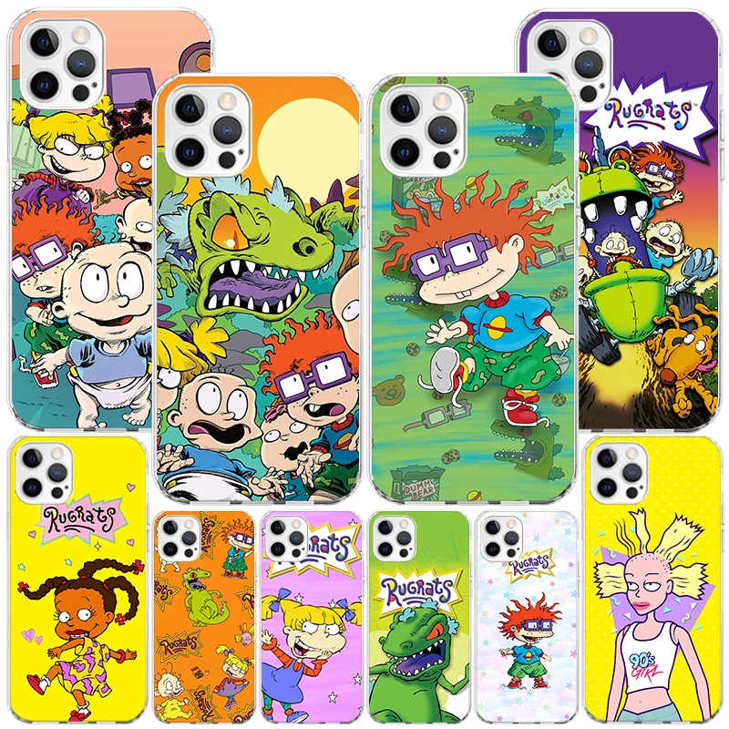 Cartoon R-Rugrats Phone Case For iPhone 16 Pro Max 15 + 14 Plus 11 12 13 Mini Xs X XR 7 8 SE Personalized Gift Print Cover