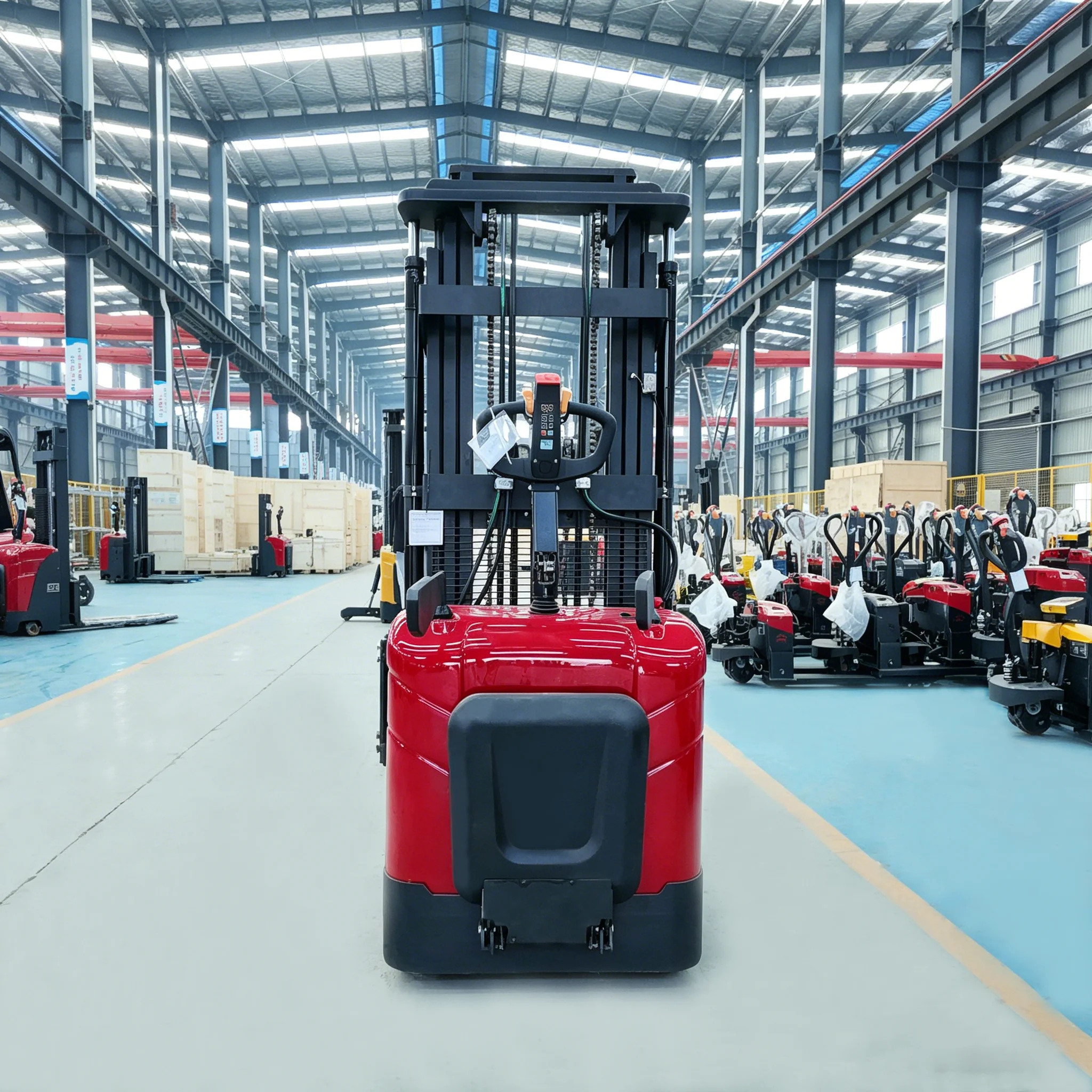 Pallet Stacker Straddle Design Adjustable Fork Factory Wholesale Custom Specification Available For Different Pallet Size Demand