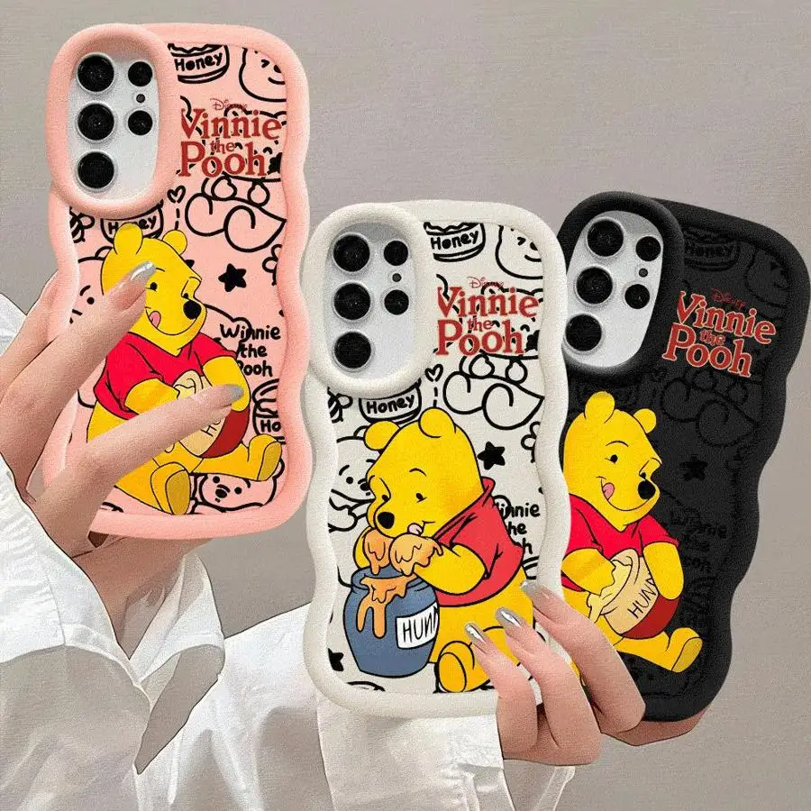 Disney Winnie The Pooh Phone Case for Samsung Galaxy S23 S24 Ultra S20 S21 S23 FE A25 A32 A22 A23 A33 A53 A54 A55 A73 5G Cases